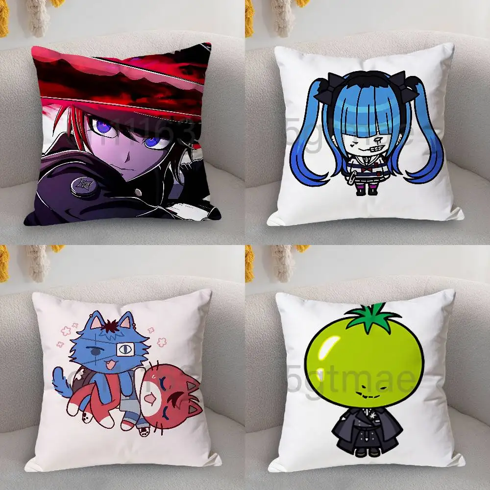 H-Hundred Line Last Defense Academy Celebrity Merchandise All-Match Printed Pillow Case Sofa Car Office Room Decoratio Protector