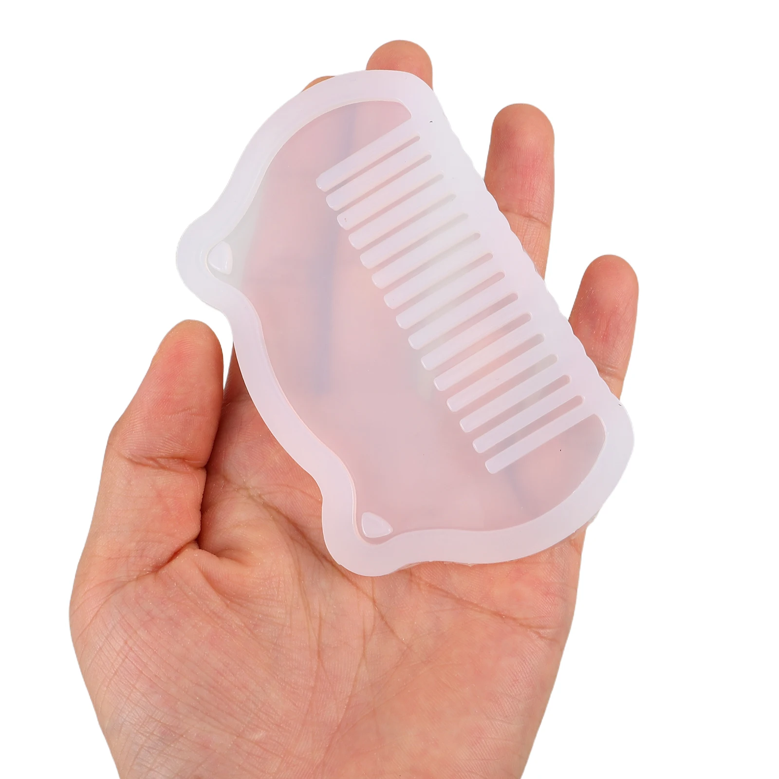 

4pcs Transparent Resin Comb Silicone Mold High Transparency Heat Resistant For Diy Jewelry Art Crafts Resin Casting Molds