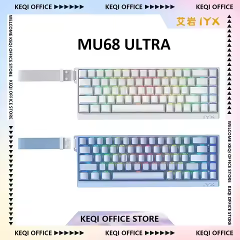 Iyx Mu68 Ultra Mu68Ultra Mechanical Keyboard Magnetic Switch Wired Keyboard Hot Swap Rgb Backlit Custom E-Sports Gaming Keyboard