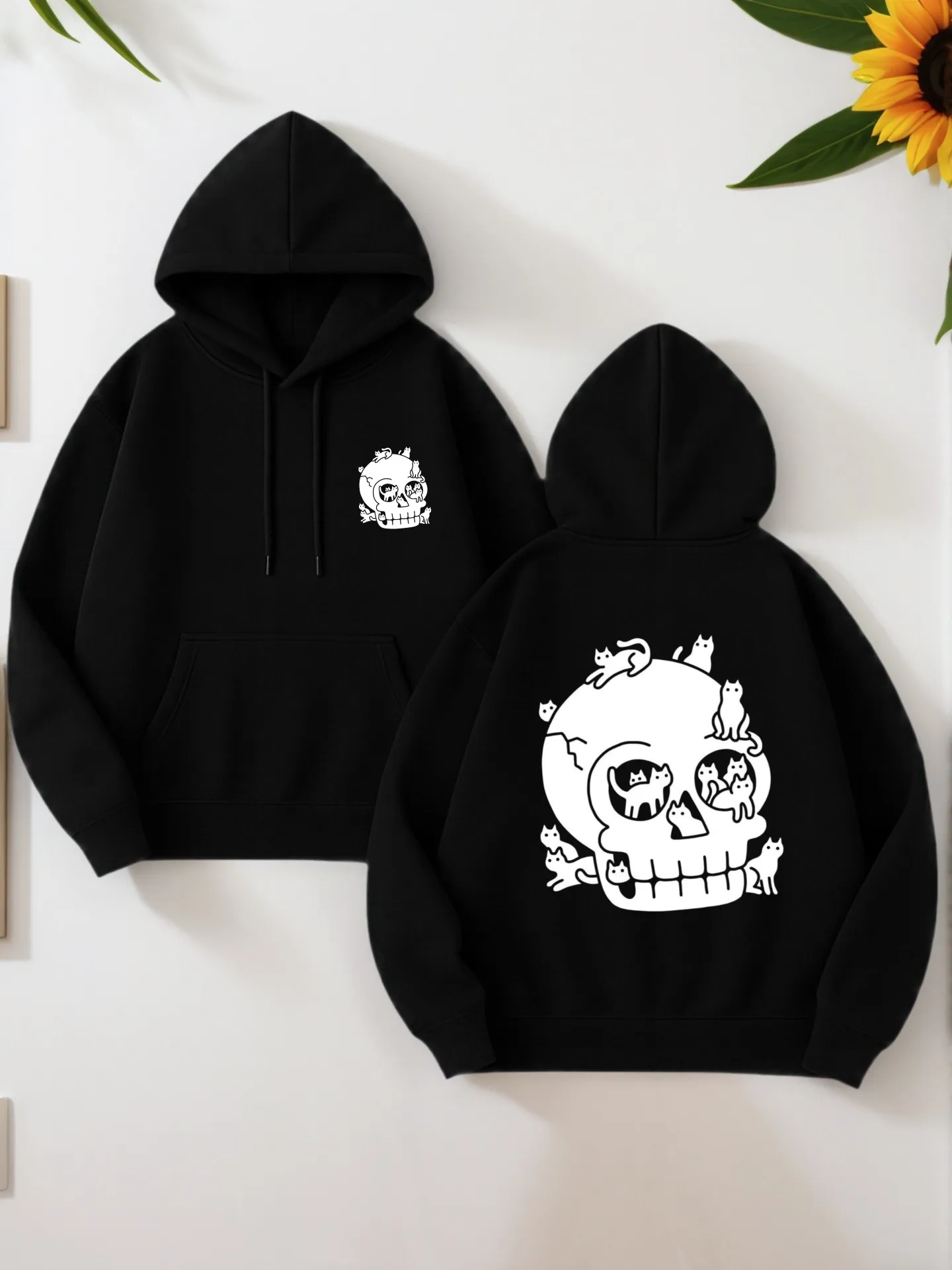 

Мужская толстовка с капюшоном, бант - буквенный принт, стиль Y2K, мягкая ткань, для подростков и молодежи, для повседневной носки