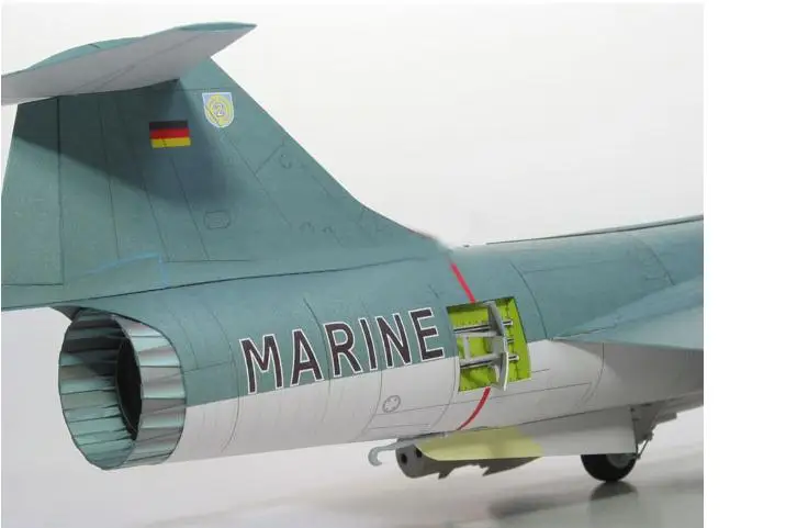 1:33 F104G Star Fighter Modello di carta 3D Giocattolo di carta fai da te