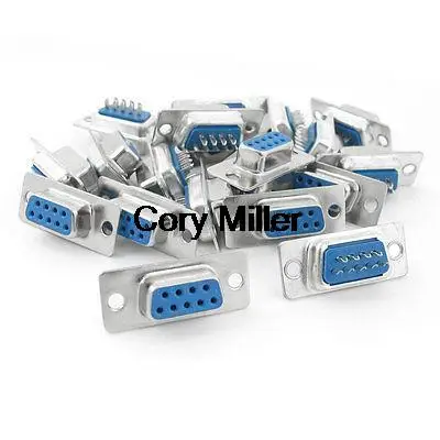 PCB Mount Solder Type Connector DB 9 Pin Female to Female Replacing