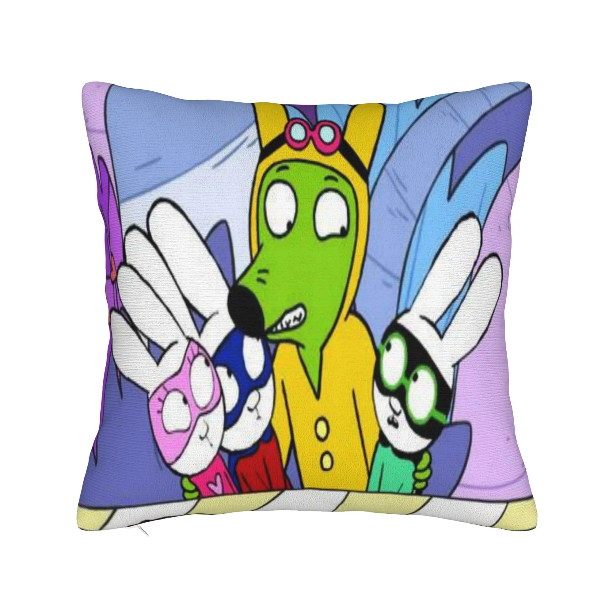 Home Decoration Simon Super Rabbit Pillowcase Merch  Pillow Covers Square Multiple Sizes