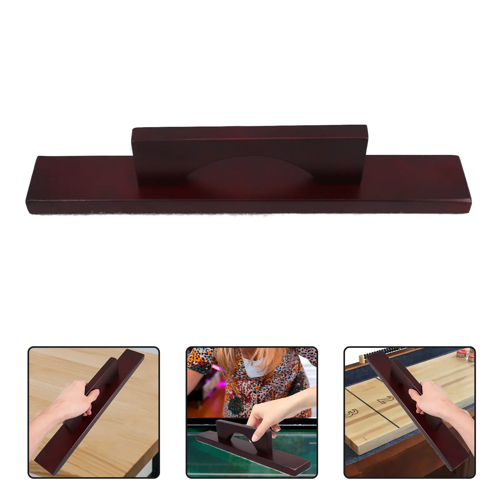 

Wooden Shuffleboard Table Brush Sturdy Cleaning Tool Pool Table Accessory Shuffleboard Clean Brush Maintenance Tool