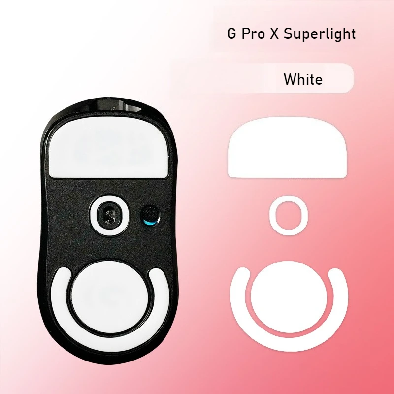 Piedini per mouse di ricambio Bordi curvi arrotondati bianchi Adesivo per piedini per mouse Pattini per mouse Piedini scorrevoli per GPW 1/2/3 G502 G903