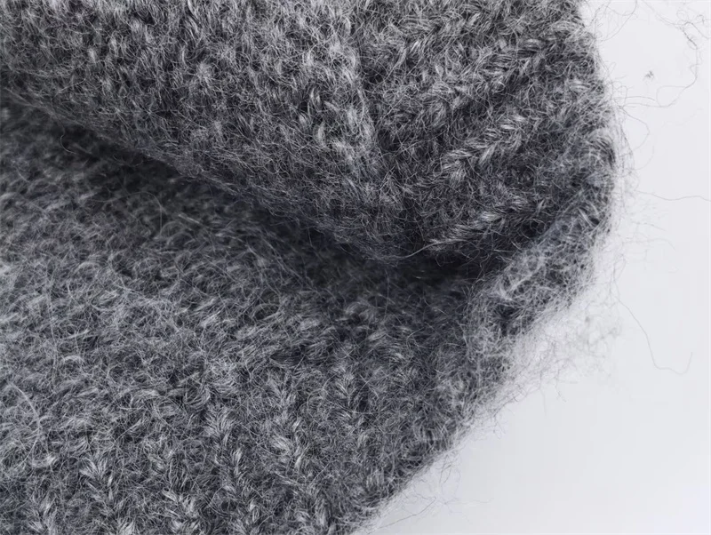 Dames Faion gebreid dubbelzijdig effect Jaet Personali Sle Winterseizoen ort lengte vest met ritssluiting