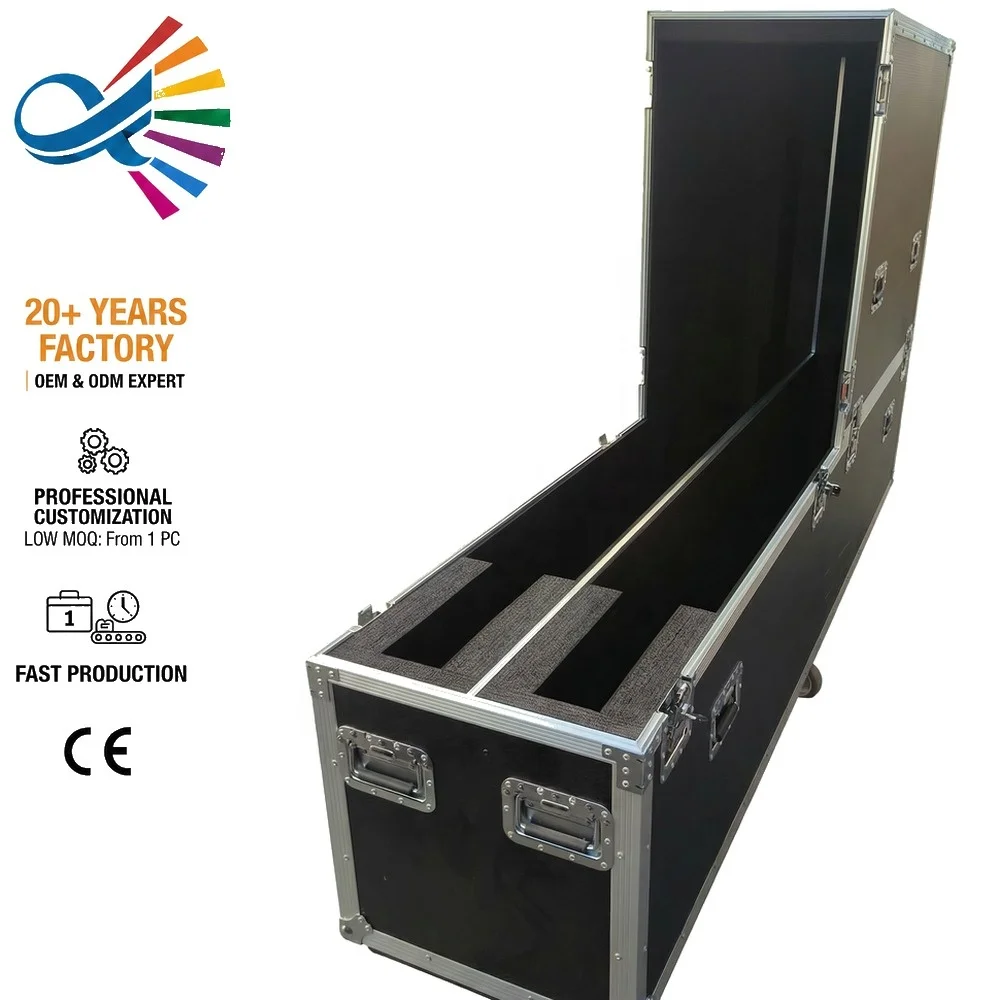 100 Inch Large Capacity TV Monitor Flight Case Professional LED Screen Road Box Durable Storage Trunk for Stage Event Pro