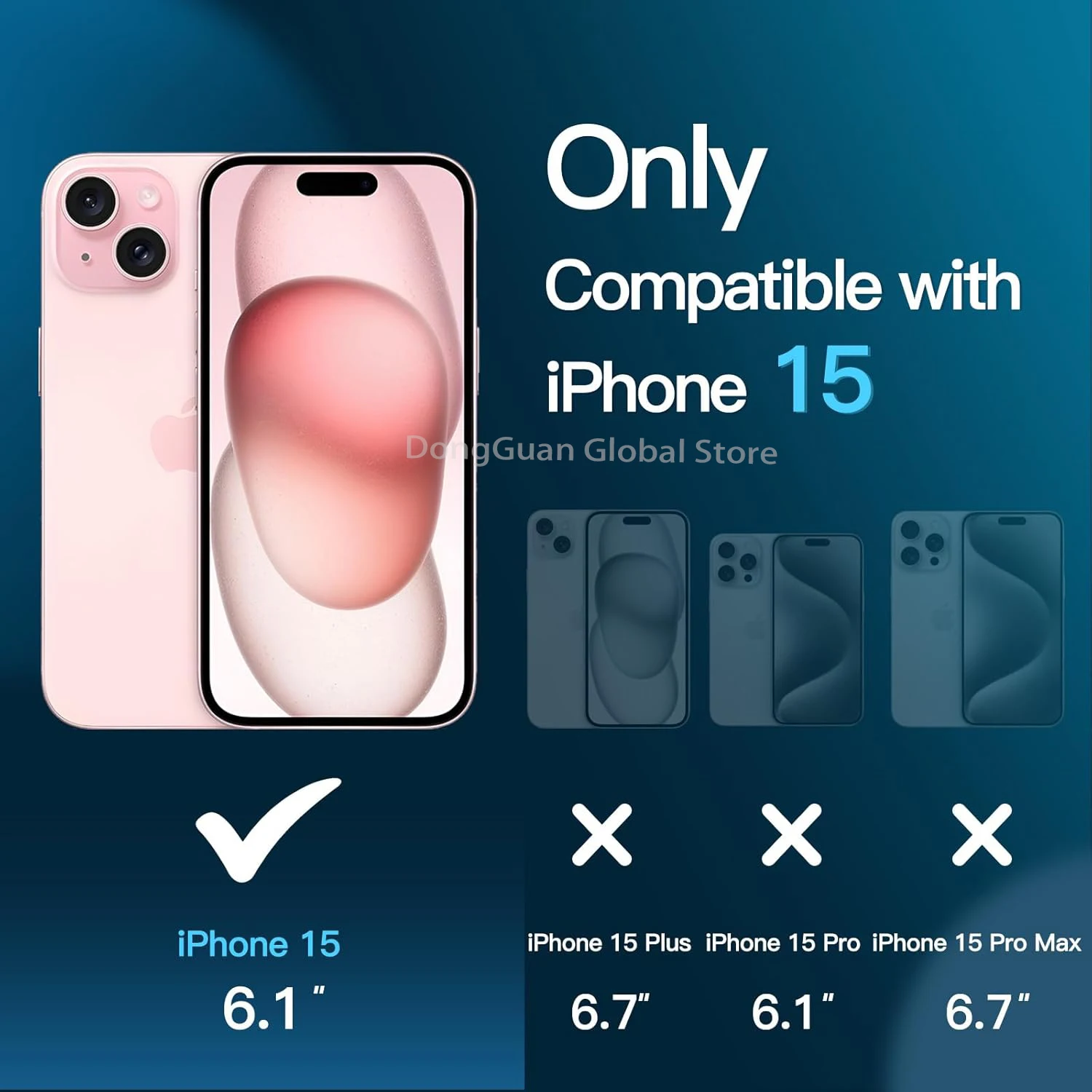 2026-Version für iPhone 15, gehärtetes Glas