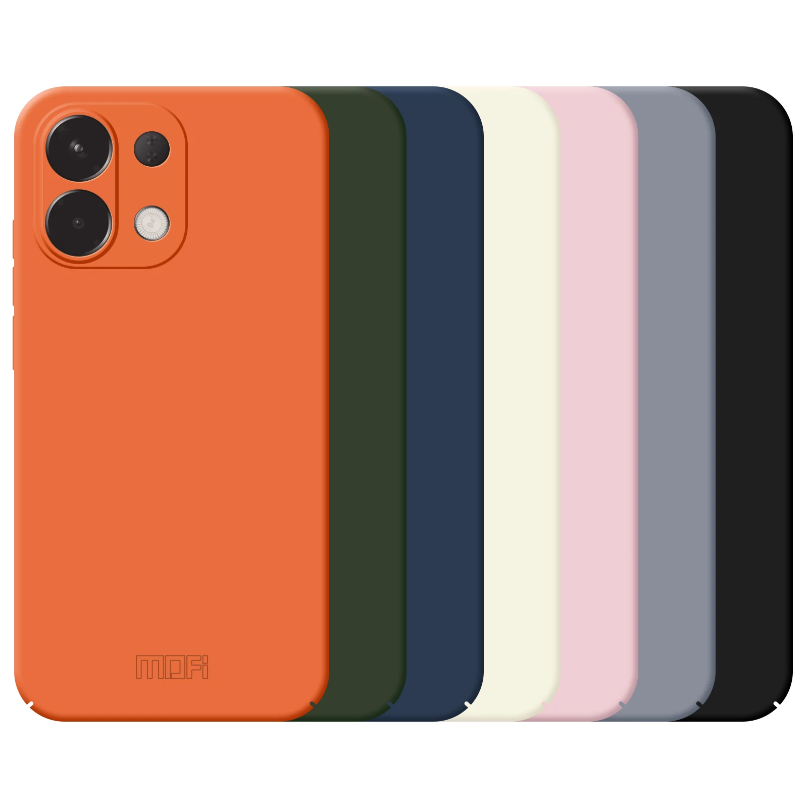 جراب هاتف لهاتف اوبو K12s 5G MOFI JK Qin Series غطاء خلفي غير لامع مضاد لبصمات الأصابع - رمادي #5