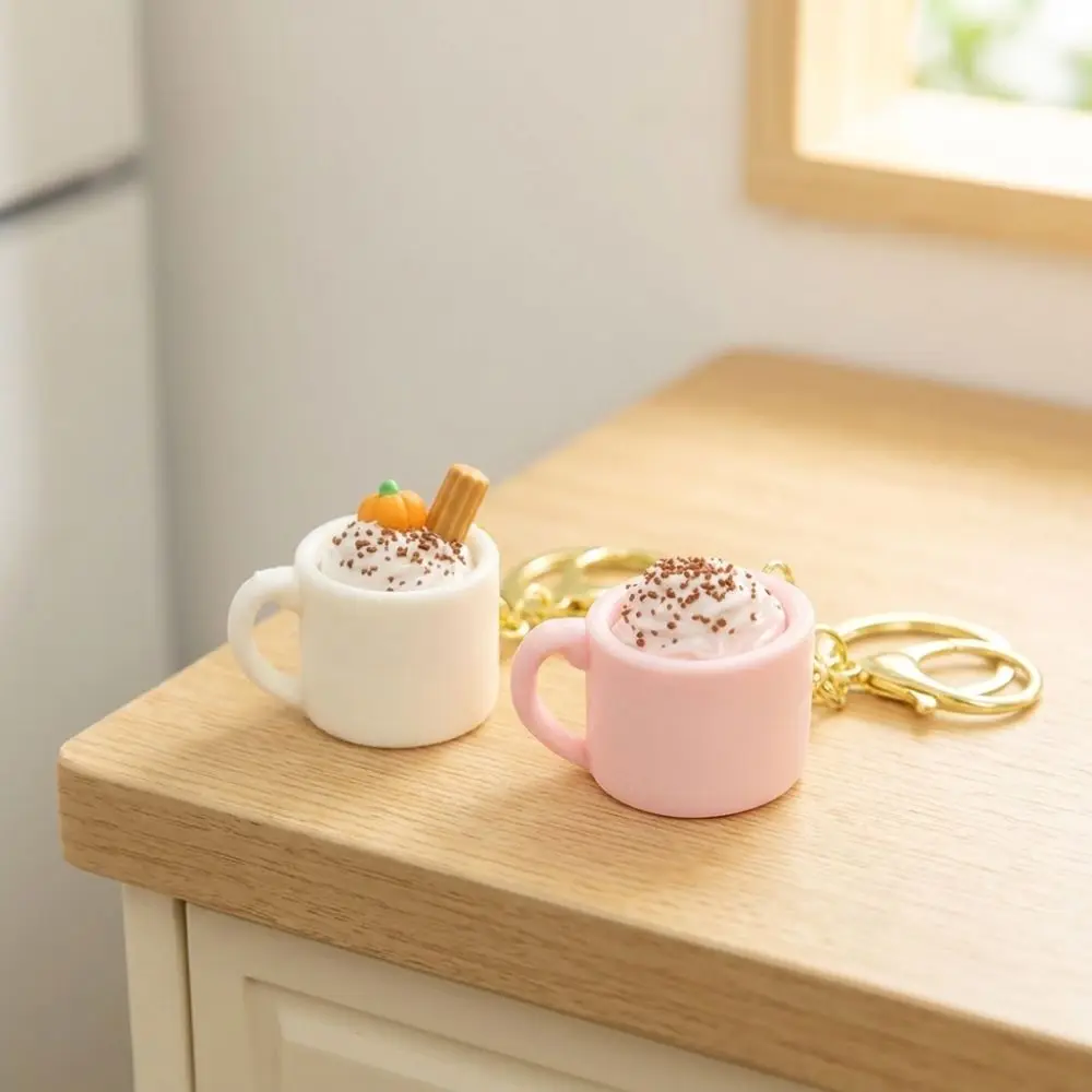 3D Printed Artificial Sundae Mug Clicker Mug Shaped Coffee Cup Mini Cup Fidget Pendant Click Sound Mechanical Click