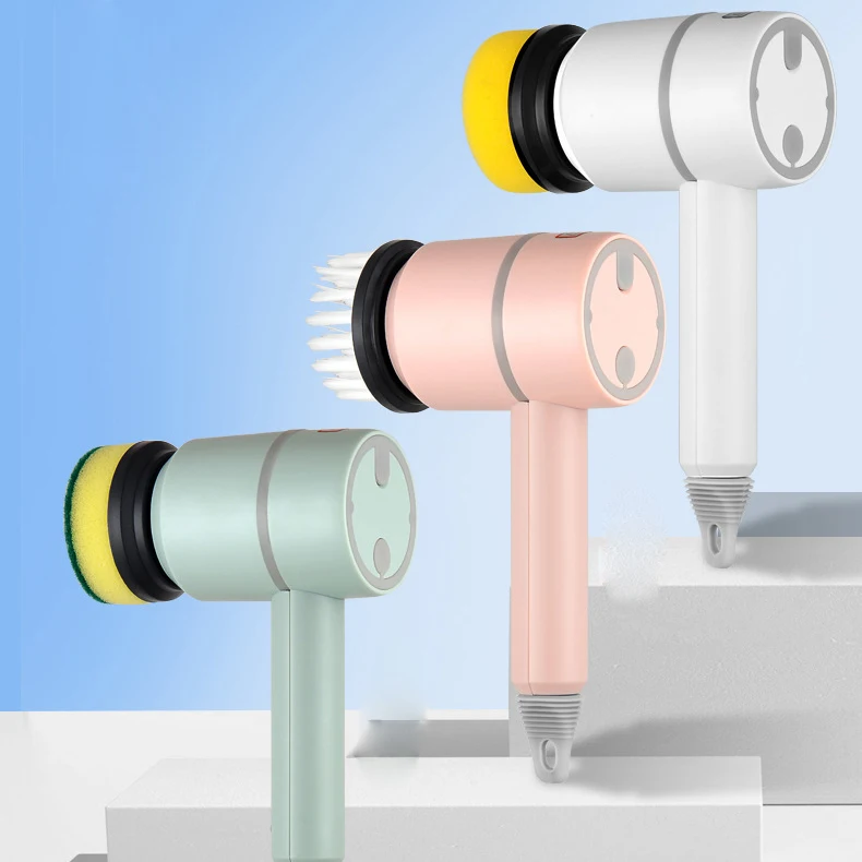 공장 직판 도매가 다기능 가정용 전동 청소 브러쉬 다양한 교체 가능한 브러쉬 헤드