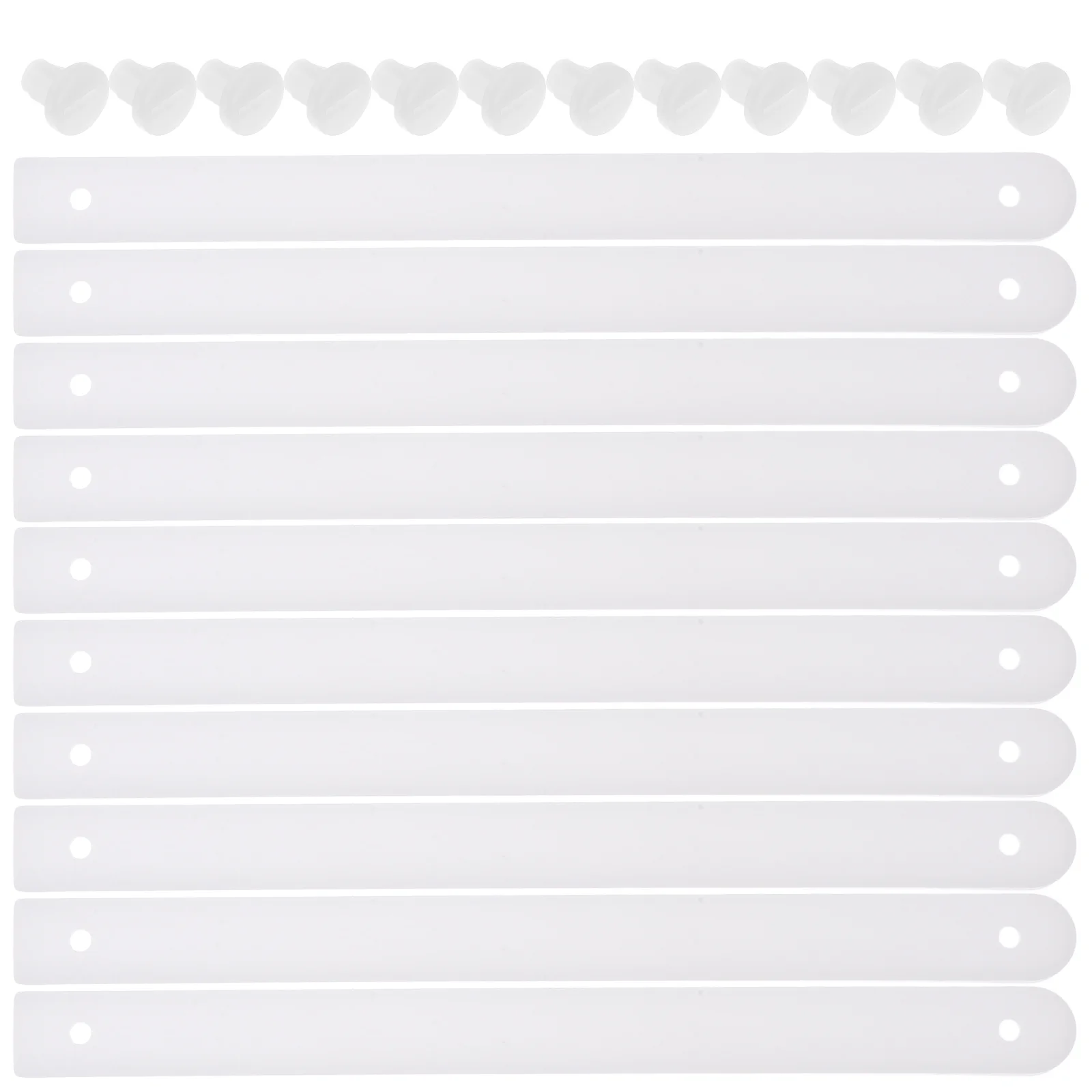 

6 set Plastic Drawer Slides One-Piece Structure Smooth Bearing Full Extension Heavy Duty For Cabinet Side Track Household