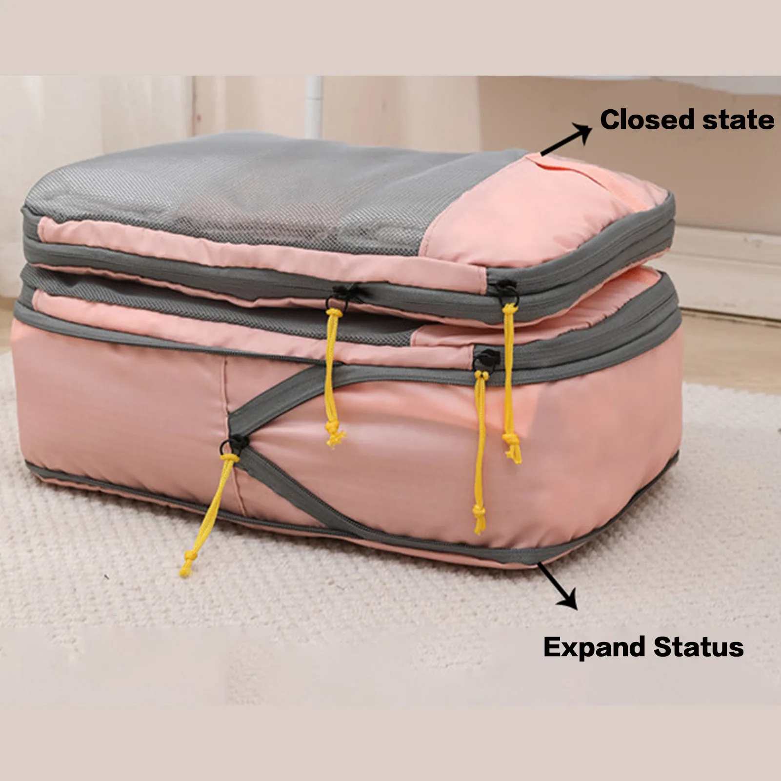 Travel Lingerie Storage Bags Compression Packing Cubes Set for Friend Family Neighbors Gift