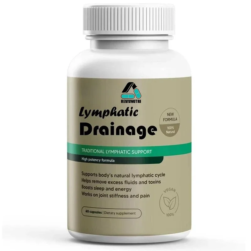 Containing Dandelion, Burdock, and Echinacea, It Supports Bloating, Fluid Balance, and Daily Lymphatic Health -60 Capsules
