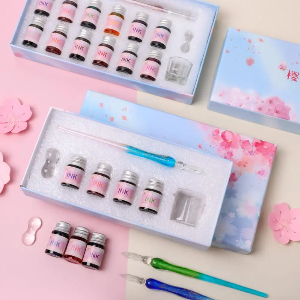 Стеклянная Ручка с цветком вишни, 1 набор