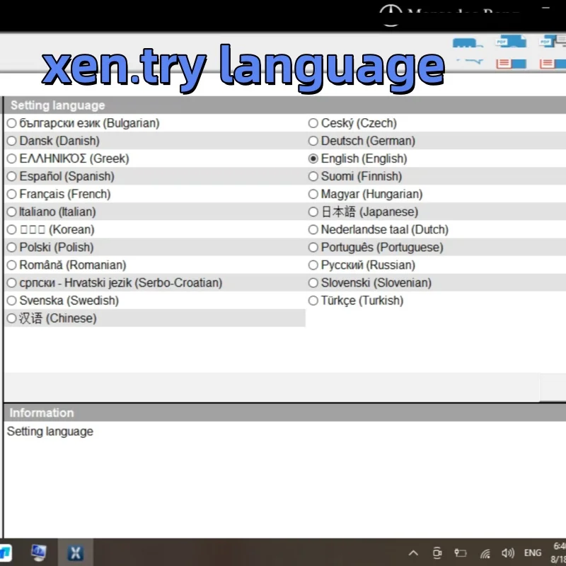 Newest xen.try 2026.09 car 2026.07 truck Diagnostic Software for SD Connect C4 Mer-cedes Bens