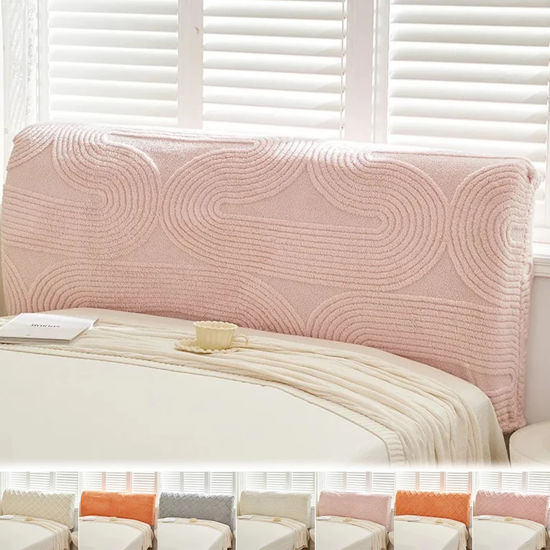 

1pc Diamond Grid Heavy Double-sided Cover Plush Headboard Cover/Pet Friendly Dustproof Furniture Protection Cover Easy To Clean