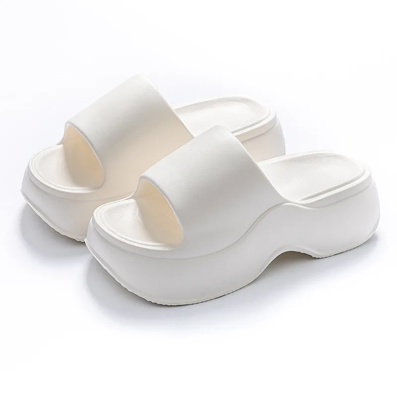 

Wear Beach Cool Heels Slippers Women'S Outdoor Muffin High Shoes Summer Platform Seaside