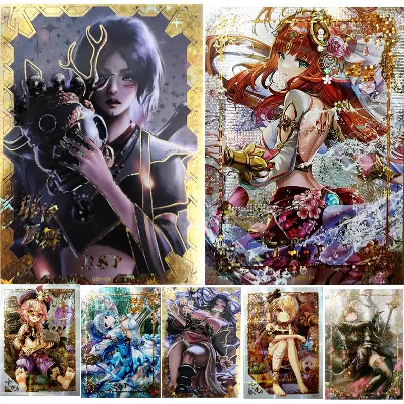 

Anime Goddess Story Mai Shiranui Sakurajima Mai Kamado Nezuko Beelzebul Joan of Arc collection card Christmas birthday gift