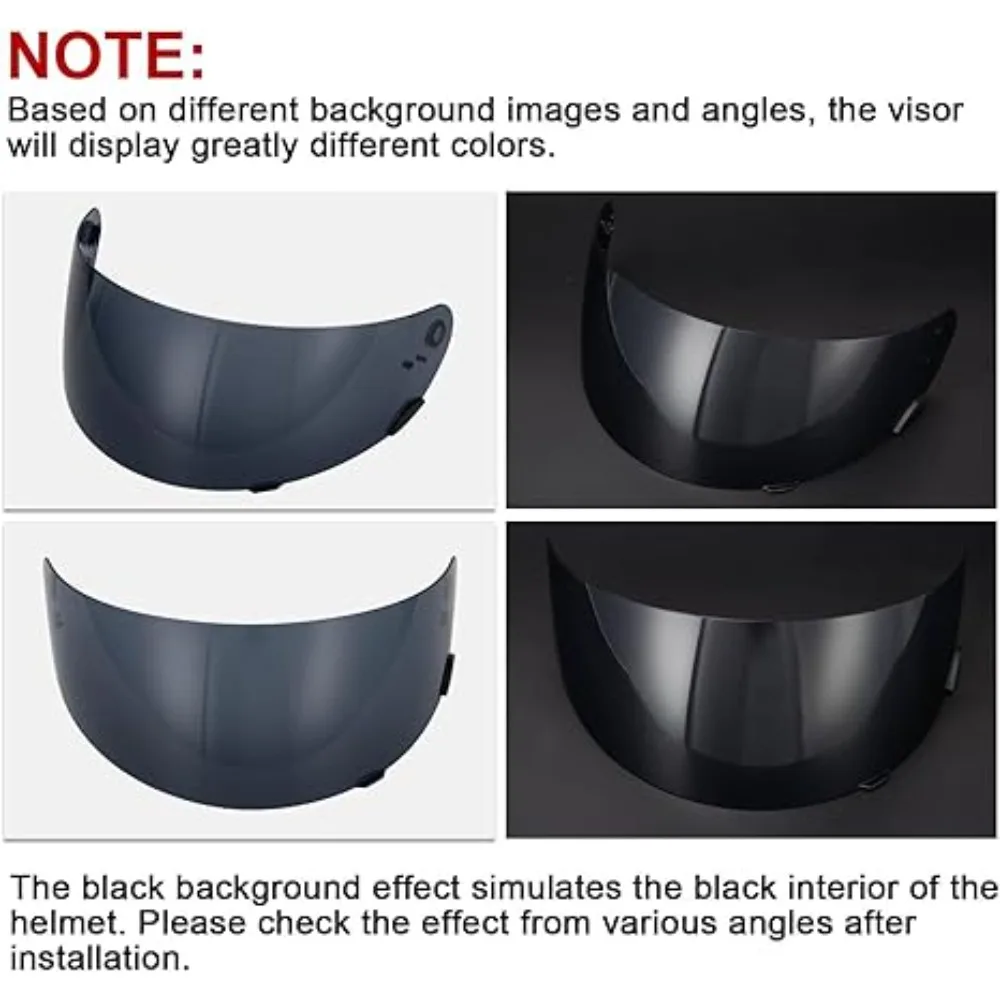 Motorcycle  Qualifier Visor Qualifier DLX Helmet Visor Face Shield  Replacement for Bell Qualifier/Star/Vortex/RS-1/Revolver