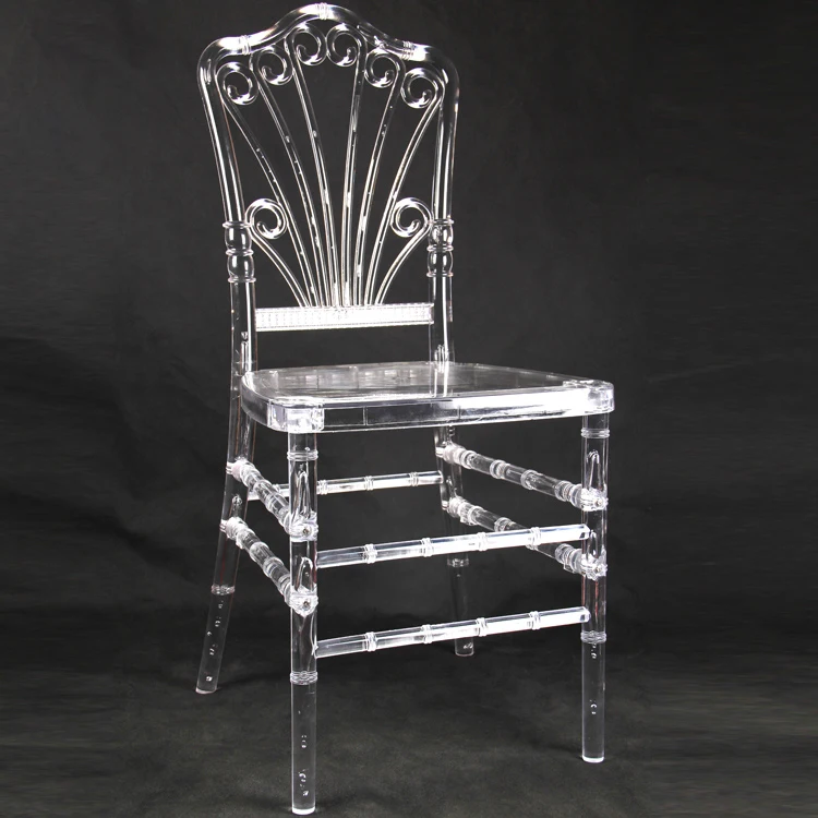 High Quality Pc Material Clear Color Resin Napoleon Chair For Sale Wedding And Party