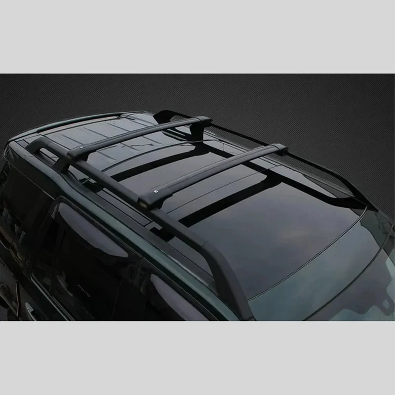 High Quality 4Pcs Aluminum Roof Side Rails and Aero Crossbars Set Anti-Rust Heavy Duty Fit Freelander 2 Car Top Luggage Carr