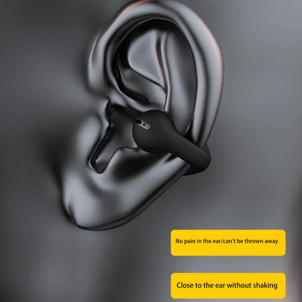 JX80 Handsfree Ear-clip Earphone Long Standby Time HD-compatible Calling IPX6 Waterproof Wireless Earphone Music Listening