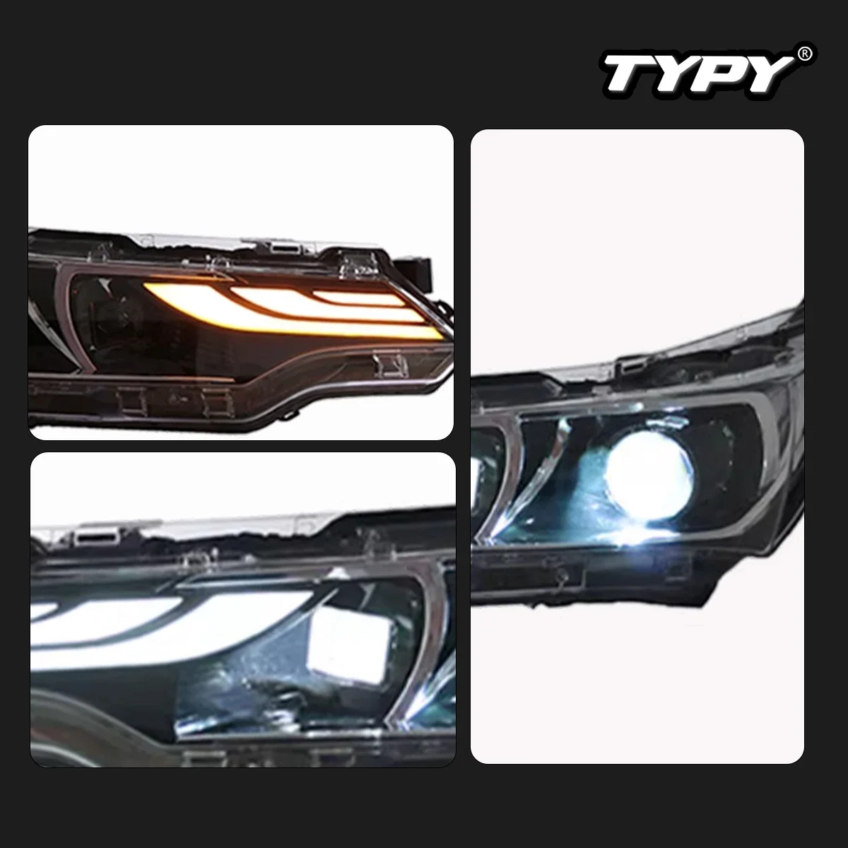 

TYPY New LED Head Lamp Upgrade Modified For Toyota Corolla Headlight2017-2018Headlight Dynamic Signal Head Lamp Auto Accessories