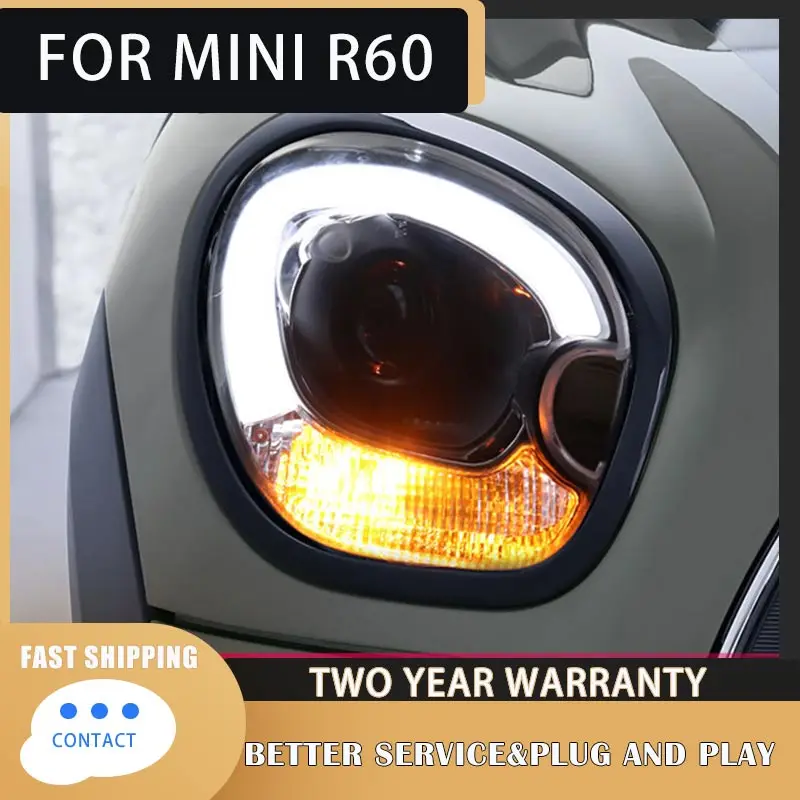 

Car Styling Car Styling For BMW mini R60 headlights 2007-2013 For R60 head lamp led DRL front Bi-Xenon Lens Double Beam