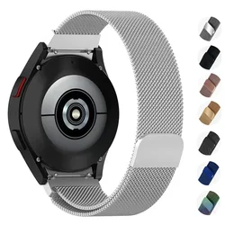 No Gaps Band For Samsung Galaxy Watch 7/6/4/5 pro 44mm 40mm 20mm Milanese Loop Bracelet Galaxy Watch 4-6 classic 43mm 47mm Band
