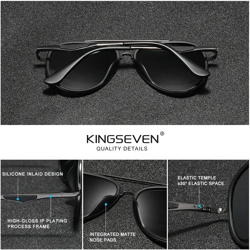 KINGSEVEN Fashion Classic Polarized Sunglasses Men\'s Driving Male Sun Glasses Eyewear UV400 Blocking