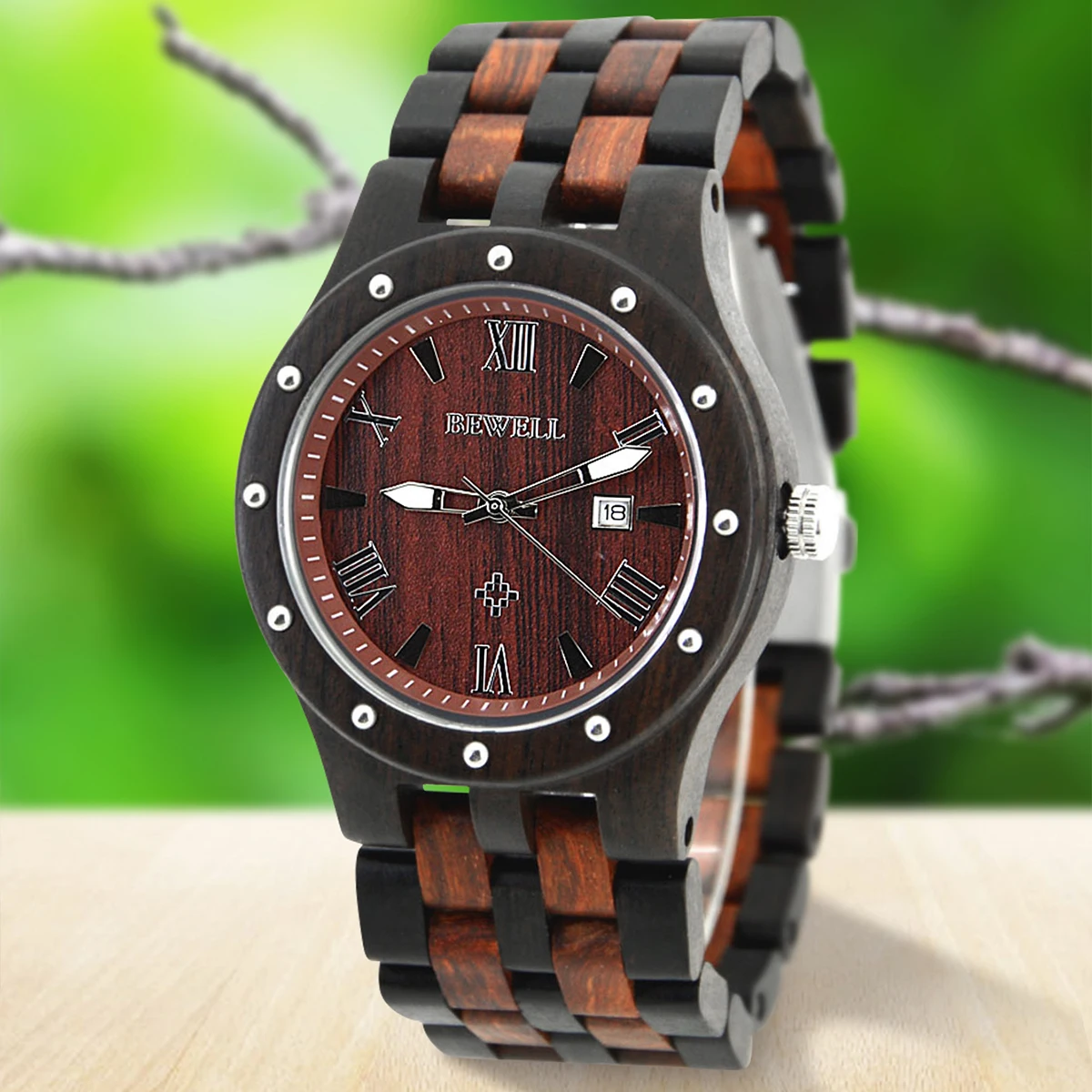 นาฬิกาควอตซ์ไม้ทำมือสำหรับผู้ช - Men'S Accessories Office บทวิจารณ์และราคา