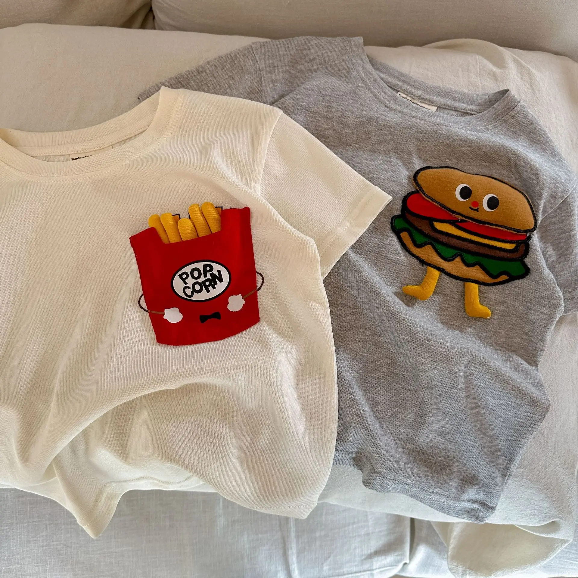 

2026 Summer New Children Short Sleeve T Shirts Cotton Boys Girls Cute Cartoon Casual Tee Toddler Loose T Shirts Kids Clothes