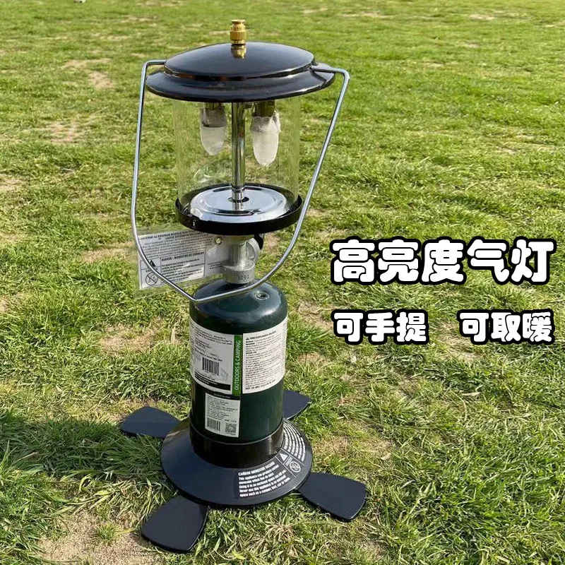 FOR Retro double-head gas lamp, bright gauze lamp, super bright heating portable horse lamp