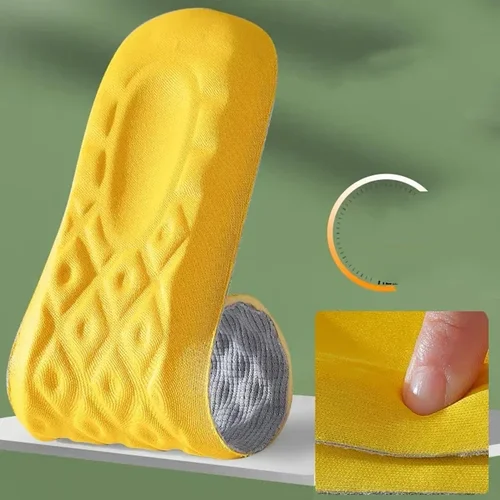 Imagen 2 del producto Plantillas de espuma viscoelástica Unisex para hombre y mujer, desodorante suave para el cuidado de los pies, cojín absorbente para el sudor, zapatos deportivos para correr, acolchados, 2/6 Uds.