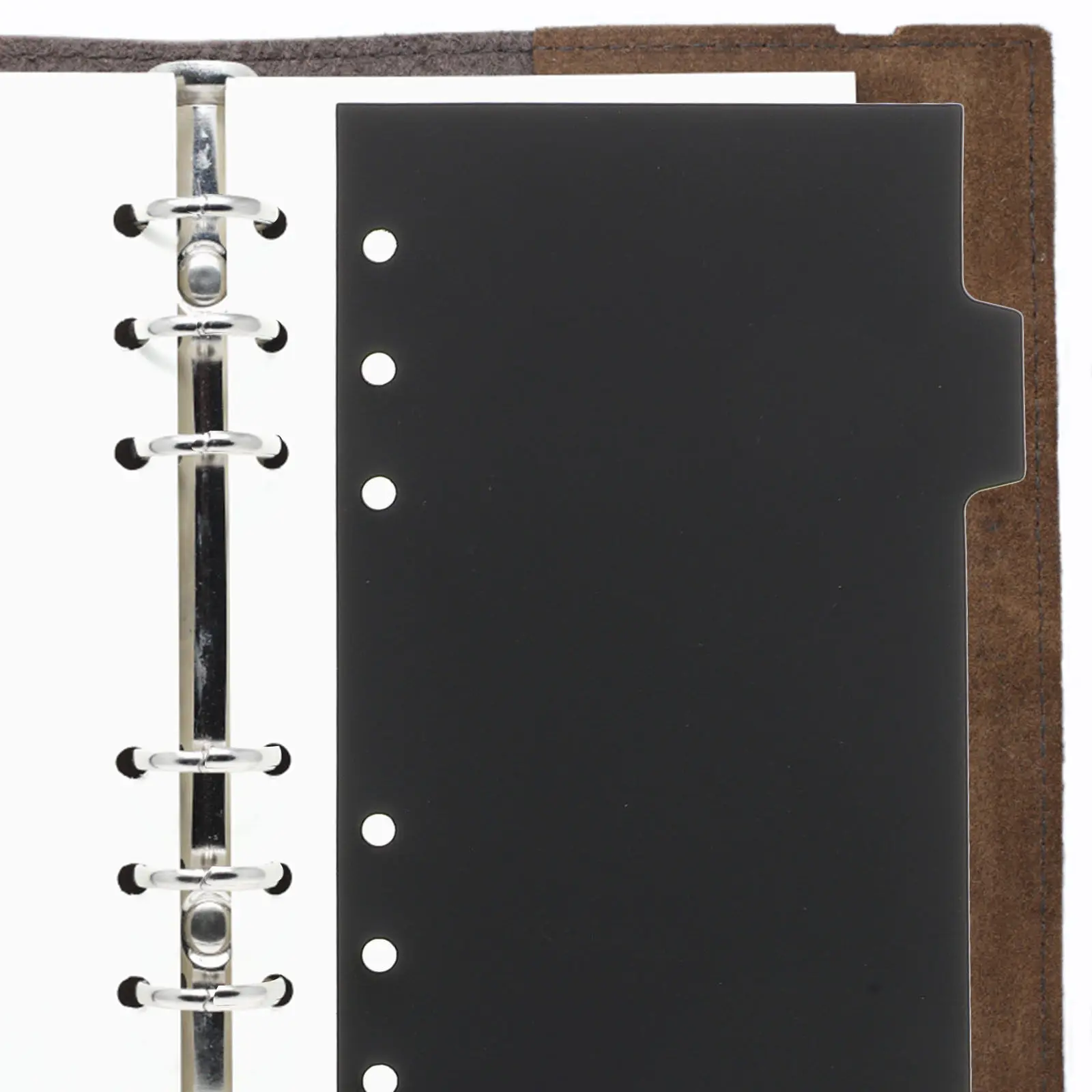 18Sheets PP Plastic Index Dividers for Loose-Leaf Binder Notebook Tabbed Page Markers Organize Notes Documents Time Planning