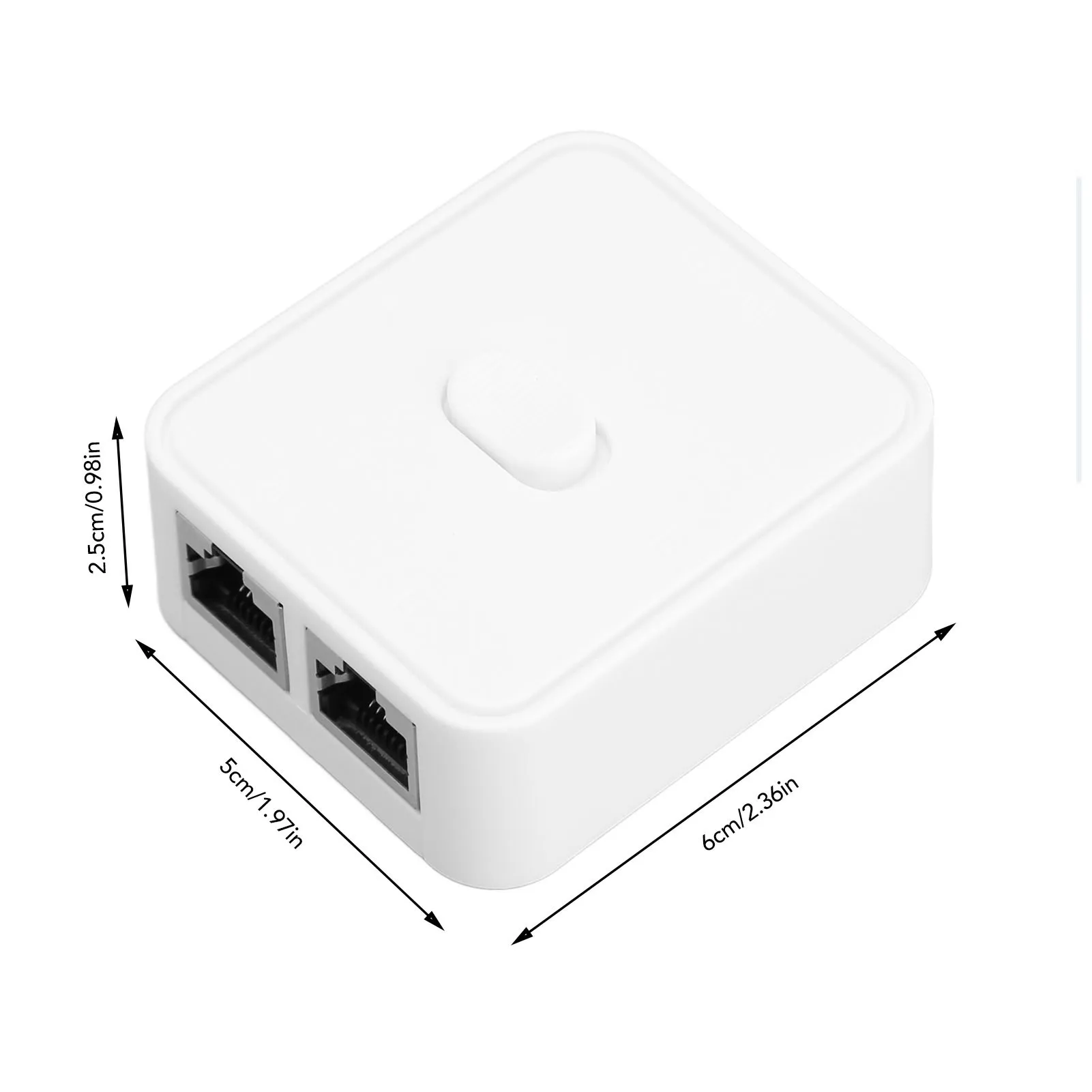 Gigabit-Netzwerk-Switch, 2 Ports, 10/100/1000 Mbit/s, 2 Eingänge, 1 Eingänge, 2 Ausgänge, PoE-Extender-Switch, RJ45-Netzwerk-Splitter-Adapter