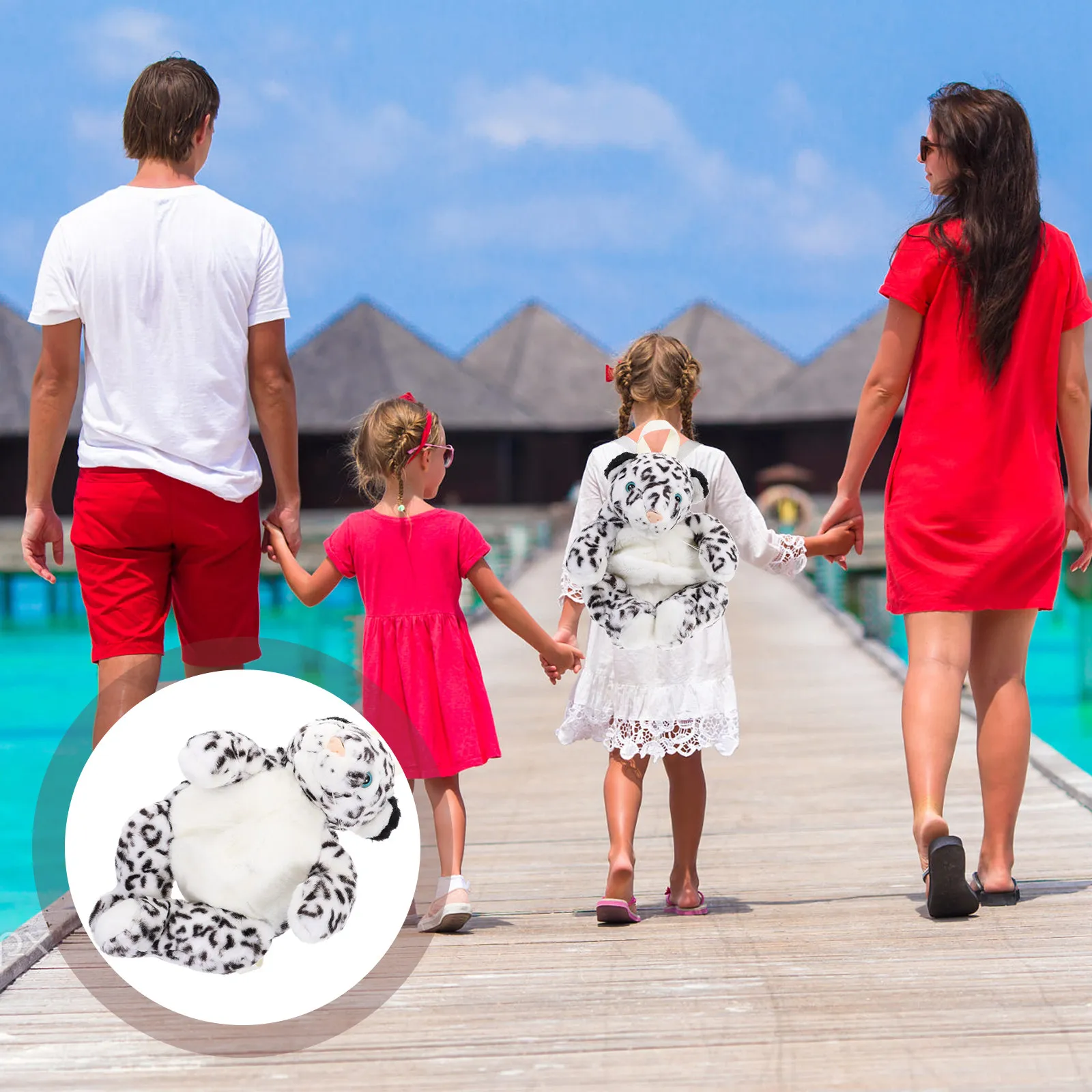 

Рюкзак с мультяшными животными, 1 шт., милый школьный рюкзак для студентов, регулируемый плечевой ремень, очаровательный дизайн, рюкзак с животными