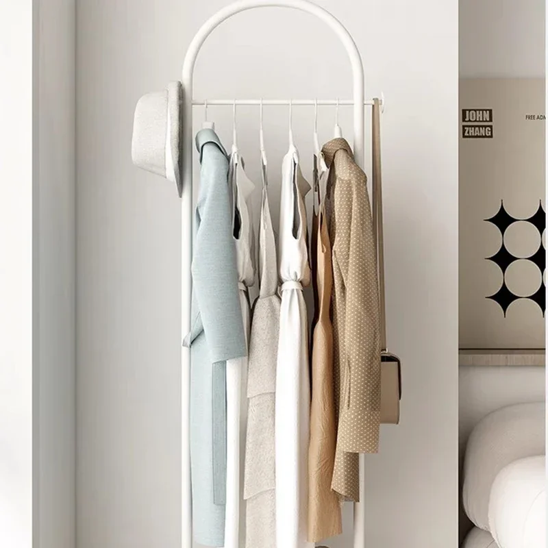 Bedroom Floor Coat Racks White Balcony Portable Minimalist Coat Racks Floor Vintage Tendedero Ropa Plegable Home Furniture