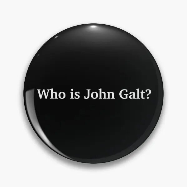 Мягкая булавка-пуговица Who Is John Galt, значок для влюбленных на воротник, подарок, Женская забавная Модная креативная металлическая шляпа, декор из мультфильма