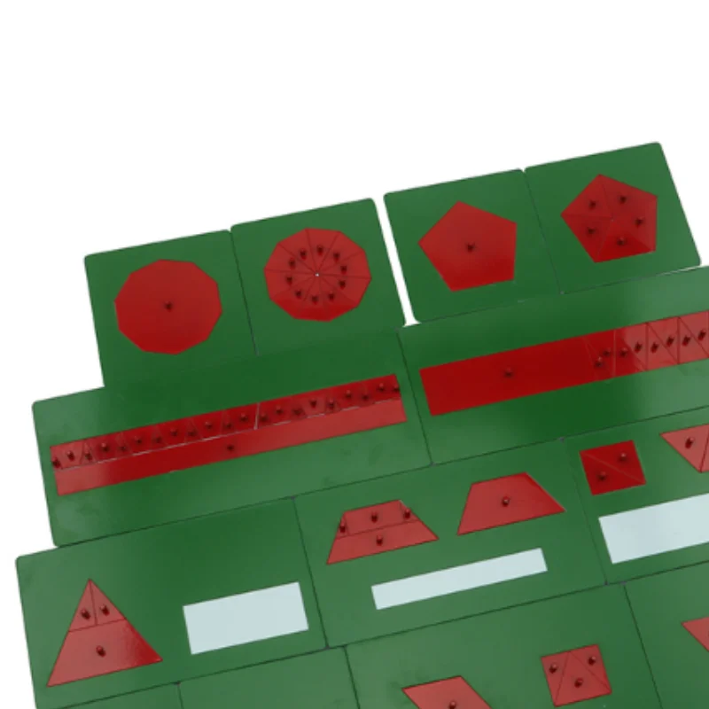 Montessori Mathematics Materials Metal Equivalent Figure Inserts Elementary Primary Educational Equipment Math Learning Tools