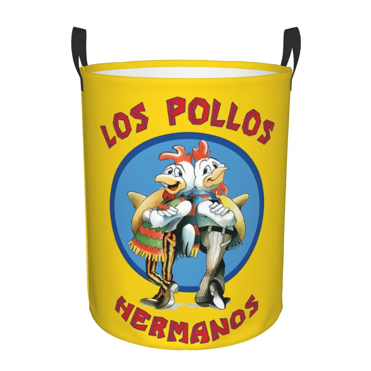 

Custom Breaking Bad Laundry Basket Foldable Los Pollos Hermanos Toy Clothes Hamper Storage Bin for