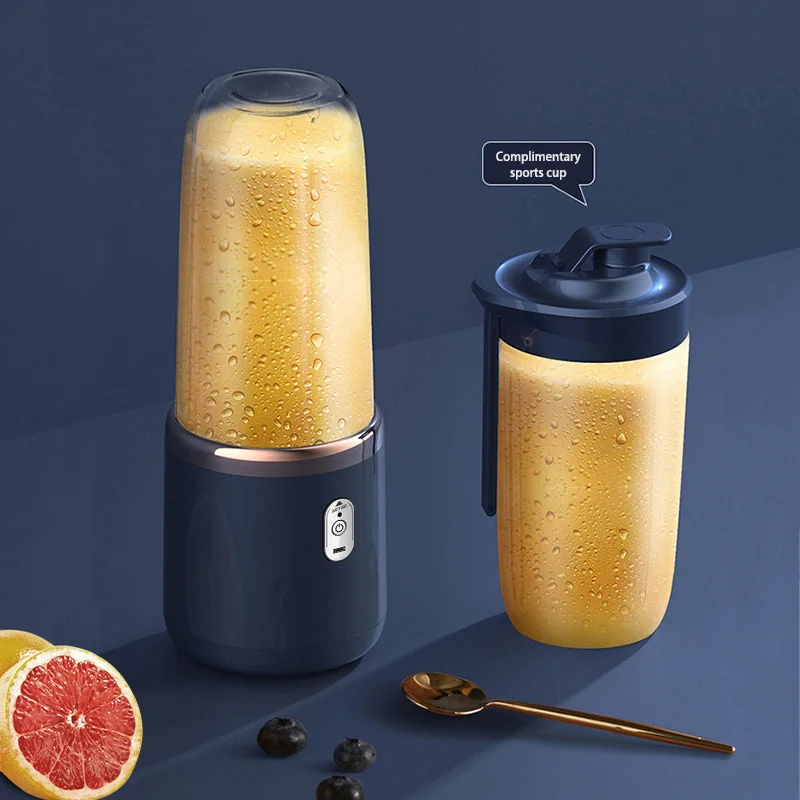 Xiaomi Doppia Tazza Multifunzionale Spremiagrumi Elettrico Spremiagrumi Portatile Frullatore di Frutta Milkshake Creatore di Succo Frullato USB Frullatore