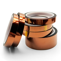 3mm 5 8 10~200mm Gold Finger Polyimide Film Tape High Temperature Resistant Anti-Static Lithium Battery Insulation Tape