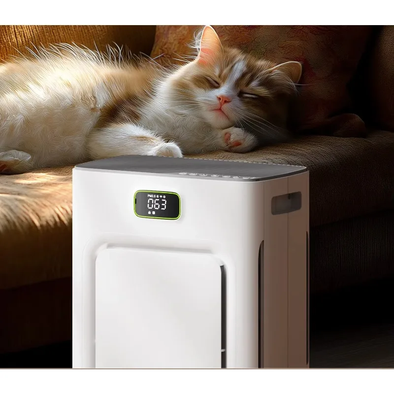 Portable Flexible Quiet Intelligent Pet  Allergen Removal Air Purifiers Square ABS Plastic Panel Scratch-resistant