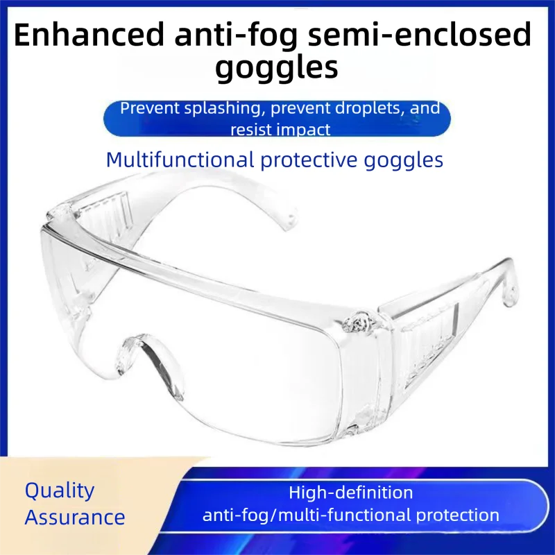 Popular Anti - fog Goggles Semi - enclosed Transparent Style Enhanced Function Suitable for All Ages