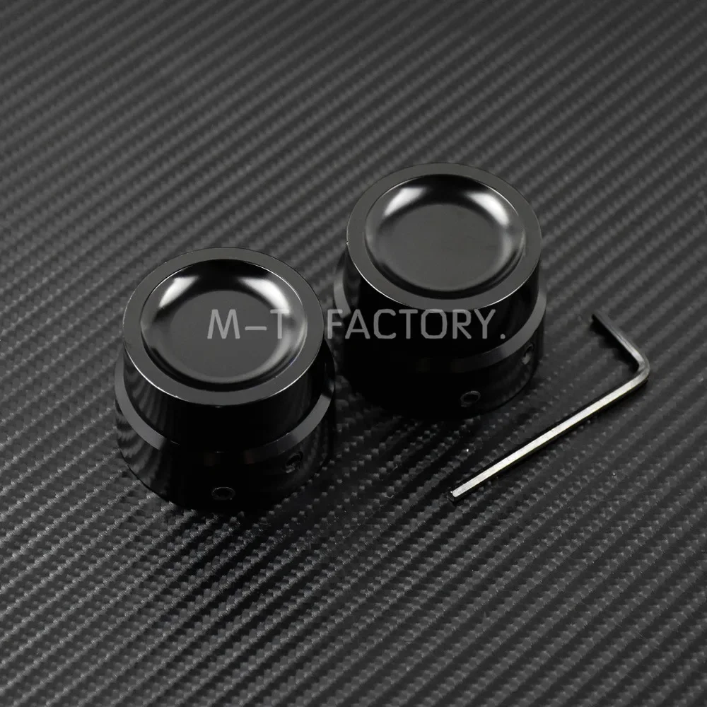 

Черная крышка гайки передней и задней оси с ЧПУ для Harley Touring Street Road Electra Tri Glide V-Rod Sportster XL883 1200 Softail Dyna