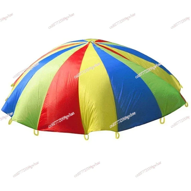 Outdoor Rainbow Parachute Toy for Kids, Jump-Sack, Ballute Play, 7m, 8M, 9m, 10m Diameter