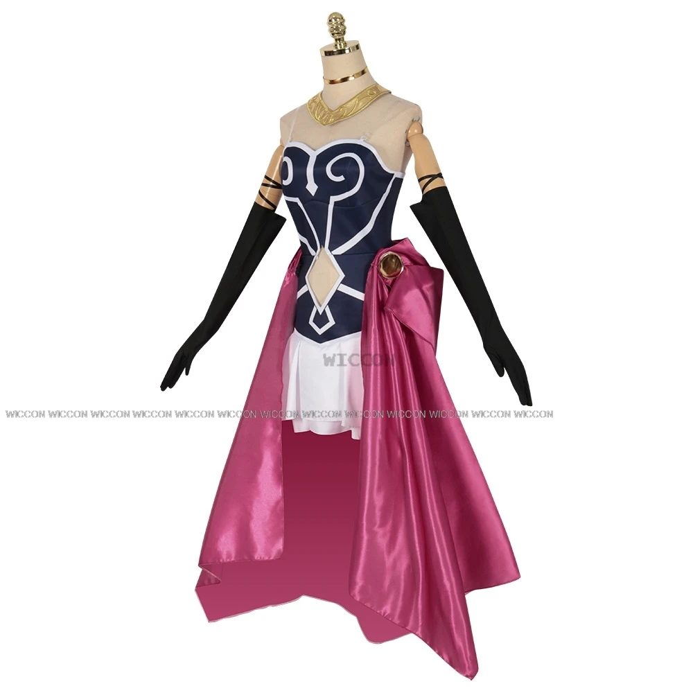 Aura Cosplay disfraz ropa peluca uniforme Cosplay ejército Cadres de demonio ejército Halloween guillotina Aura Demonlord's Party