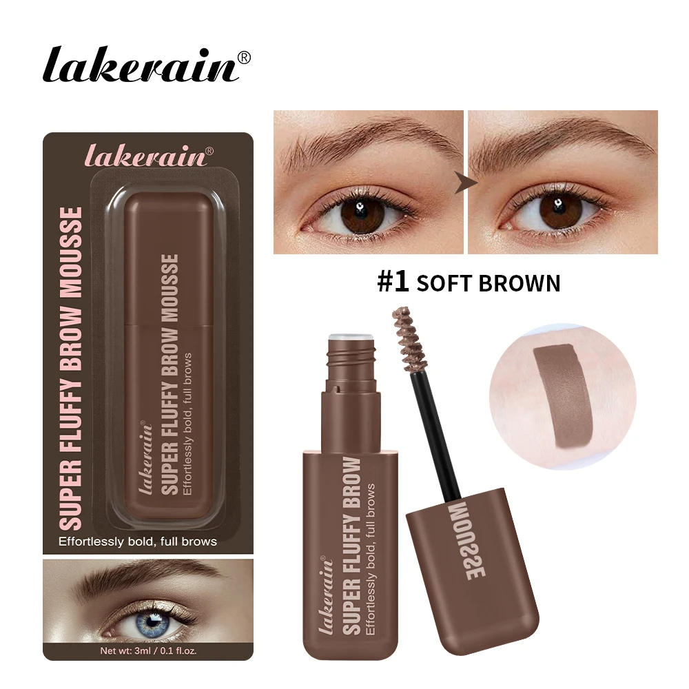 Superfluff Volumizing Brow Mousse Eyebrow Gel Thick Eyebrows Tint Tinted Brow Gel Multiple Color Long-Lasting Waterproof Makeup